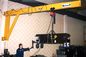 Capacidade fixada na parede dos guindastes de patíbulo de 1 toneladas com uma rotação de 360 graus na especificação amarela de ASTM