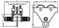 Grua Chain manual do trole de pouco peso da planície de GCT 619 com estrutura simples Hand-pushed